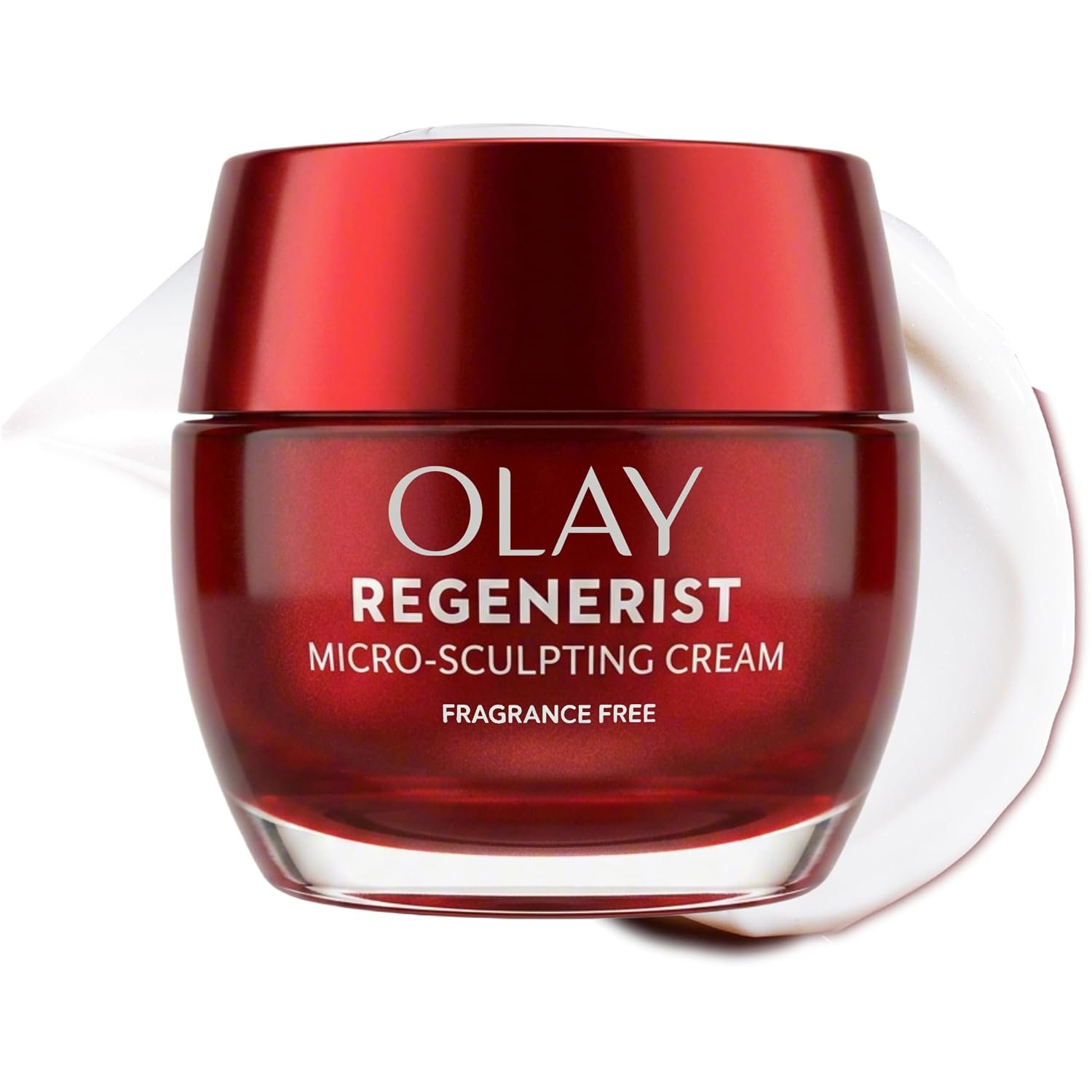 Olay Face Moisturizer, Regenerist Micro-Sculpting Cream for Women, Fragrance-Free – Anti-Aging, Anti-Wrinkle, Firming Skin Care – Triple Collagen Cream, Peptide, Hyaluronic Acid, Niacinamide, 1.7oz