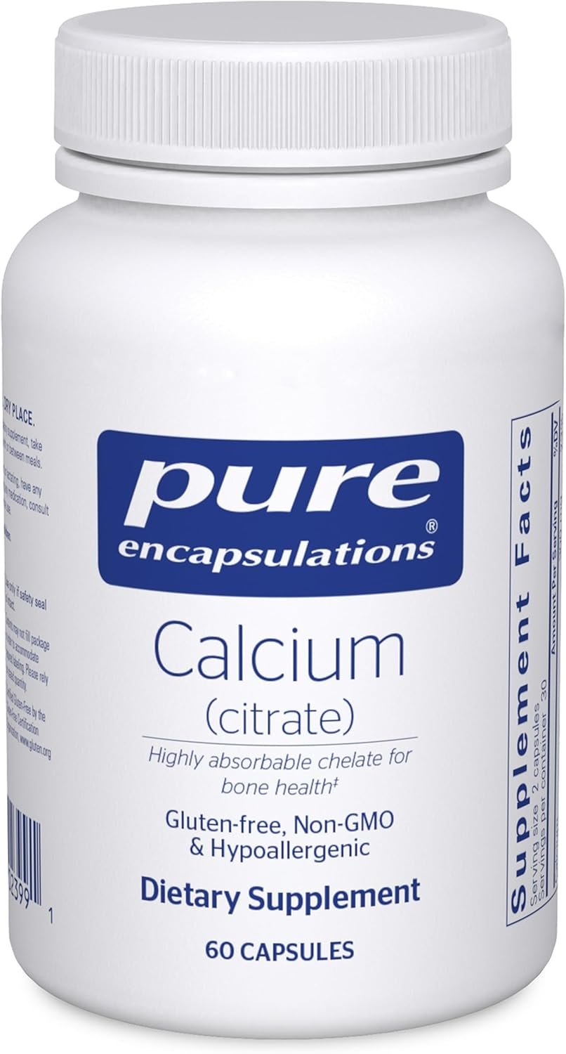 Pure Encapsulations Calcium (Citrate), 60 Capsules