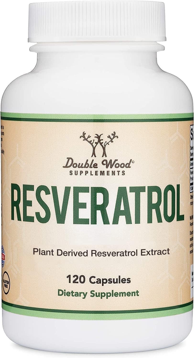 Resveratrol 500mg, 50% Trans 250mg, Antioxidant + Heart, 120 Capsules | Antioxidant + Heart Supplement, Red-Wine Polyphenol From Japanese Knotweed, Healthy-Aging Support, Veggie Caps, COA by Lot