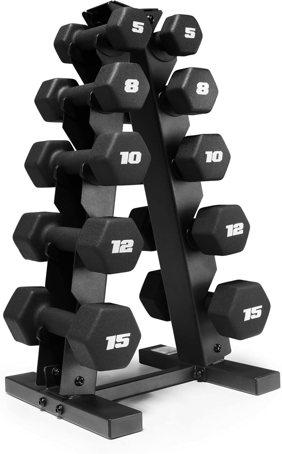 CAP Barbell Neoprene Dumbbell Weights Pairs & Sets | Black