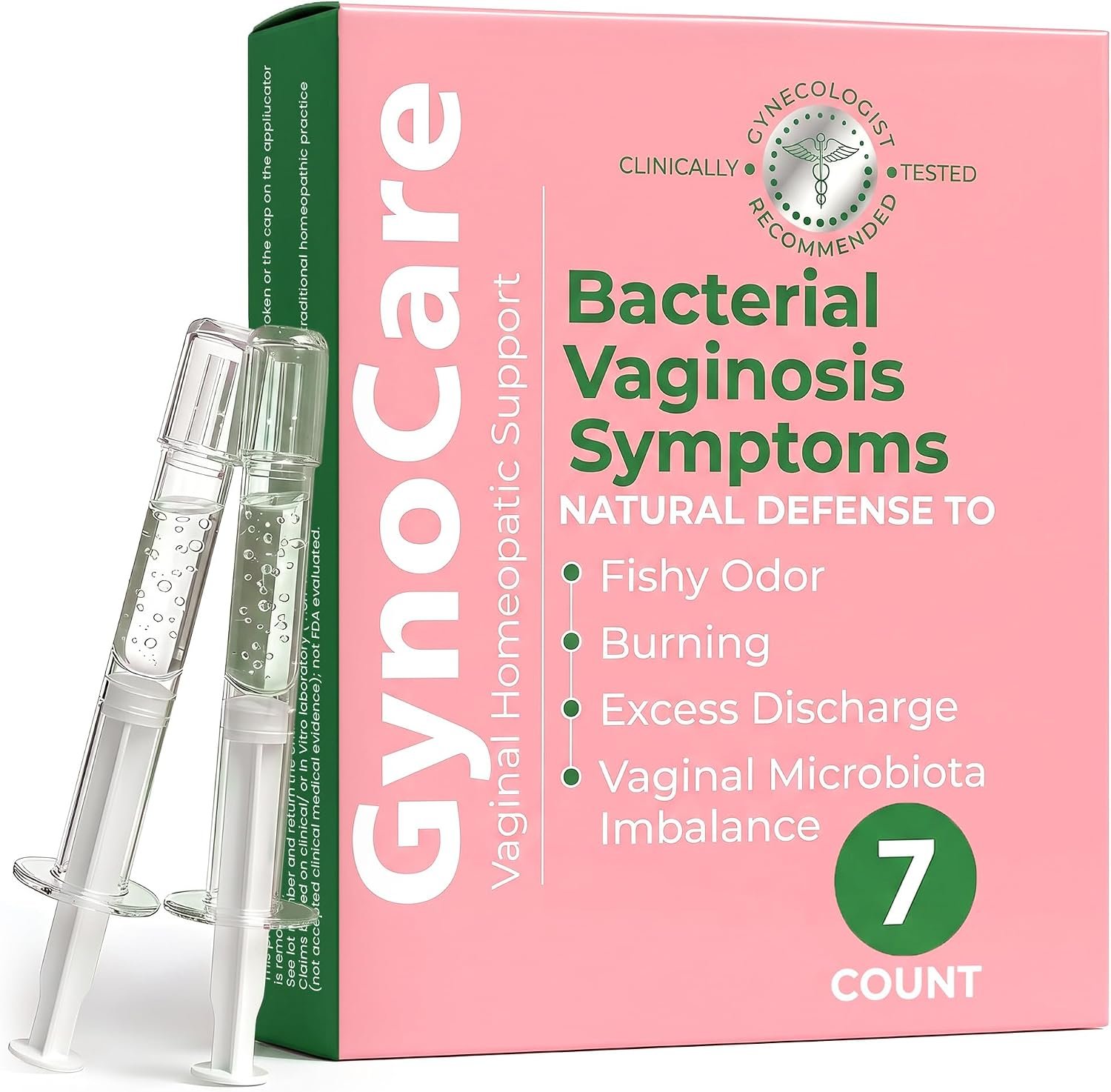 Bacterial Vaginosis Symptoms Relief, BV For Women for Odor & Itching 7 | BV, Natural Homeopathic Vaginal Ointment, Relief for Odor, Itching, Vaginal Microbiota Imbalance, 7 Pre Filled Applicators