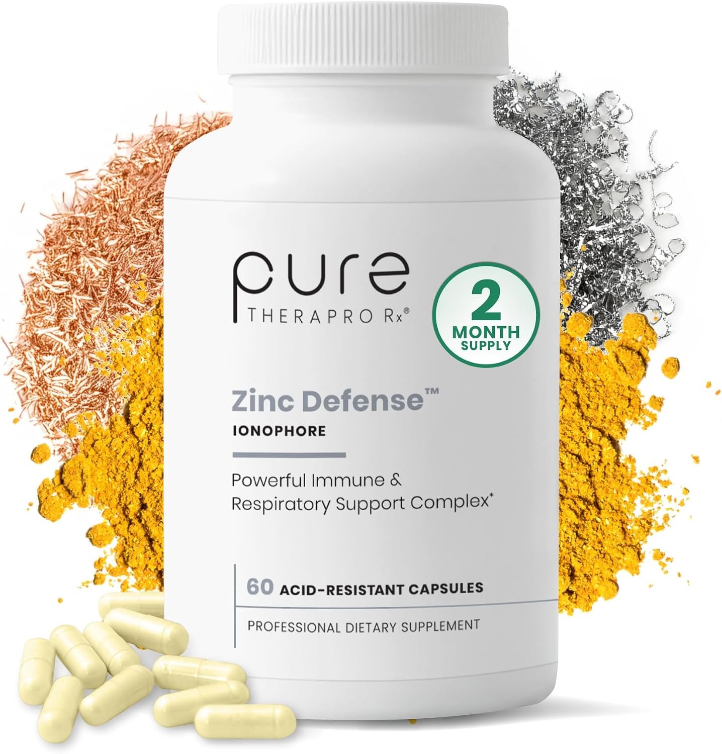 Zinc Defense, Quercetin & Copper, Zinc 15mg, 60 Servings | Supports Immune & Gut Health, Vegan, Dairy & Gluten Free, Non-GMO, Made in USA