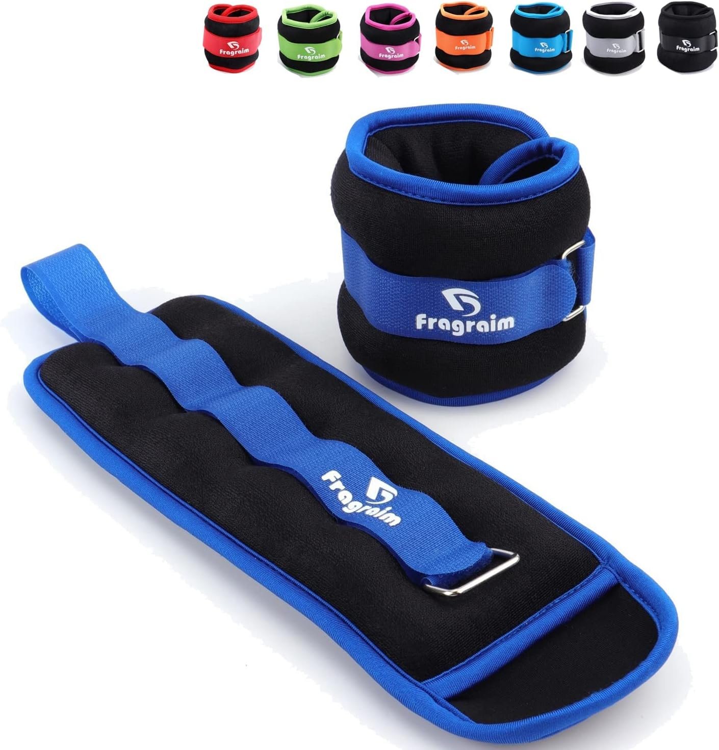 Ankle Weights for Women, Men and Kids – 1/2/3/4/6/8/10/12/15/20 LBS 1 Pair Strength Training Wrist/Leg/Arm Weight with Adjustable Strap for Jogging, Gymnastics, Aerobics, Home Fitness, Physical Therapy