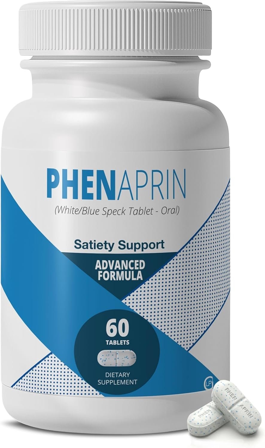 PhenAprin Appetite Suppressant, Weight Loss Pills for Women and Men, 60 Ct | Diet Pills that Quiet Food Noise and Cravings: Thermogenic Fat Burner, Metabolism Booster, GLP-1 Friendly