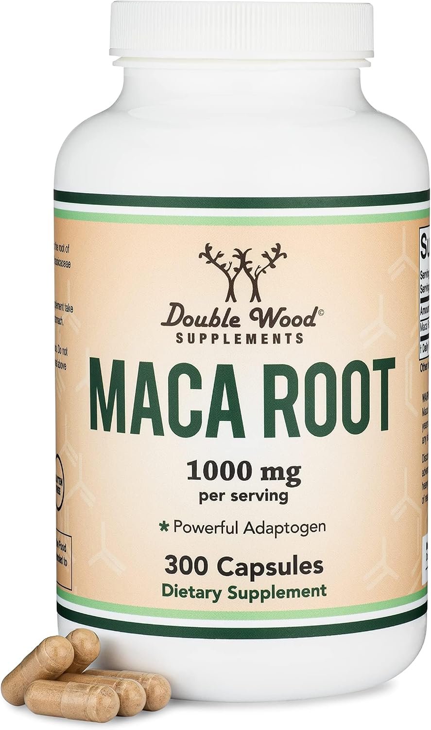 Maca Root 1,000mg, Black, Red + Yellow Blend, Energy + Libido, 300 Capsules