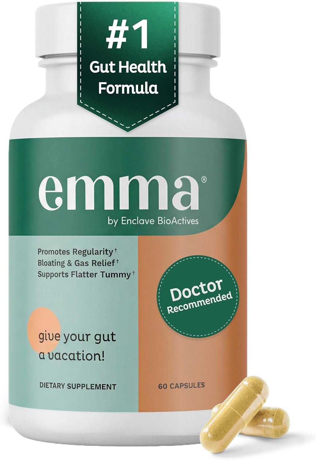 Emma: Dr. Endorsed Supplement for Constipation, Gas & Bloating Relief