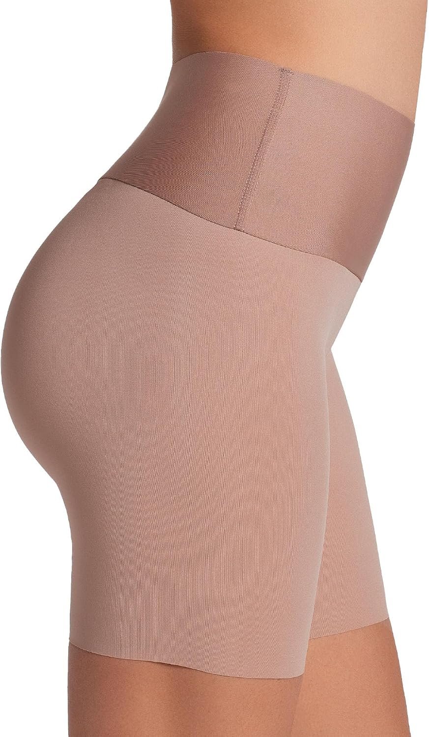 Leonisa Stay-in-Place Seamless Shorts for Women – High Waisted Shapewear Tummy Control
