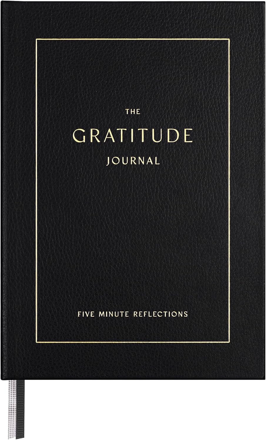 &And Per Se Gratitude Journal – 5 Minute Daily Practice for Women with Prompts & Quotes – Undated Mindfulness & Happiness Notebook (Bold Black)
