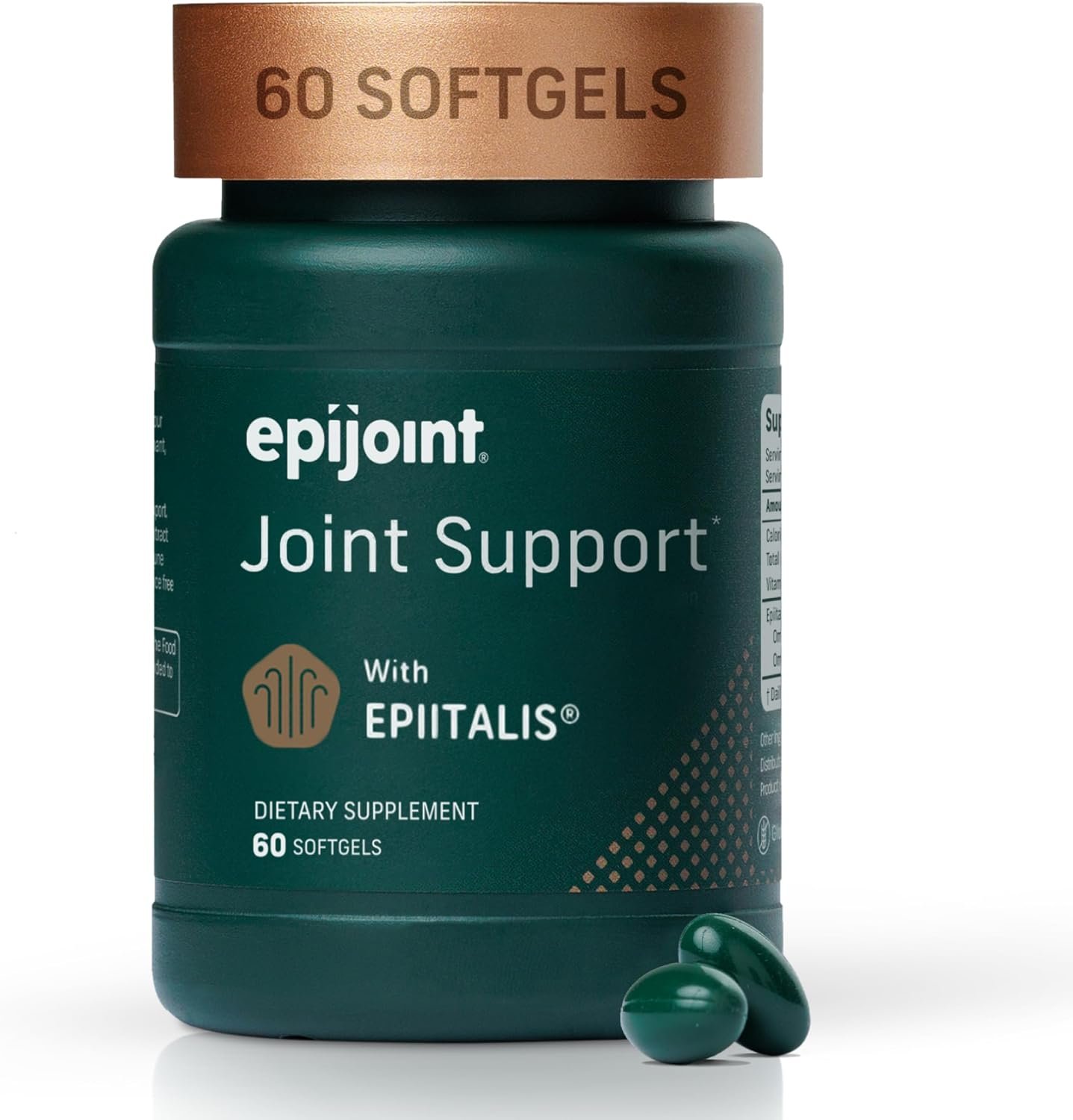 Joint Support – Supports Mobility & Osteoarthritis – May Help Reduce Inflammation with Patented Epiitalis – 60 Capsules