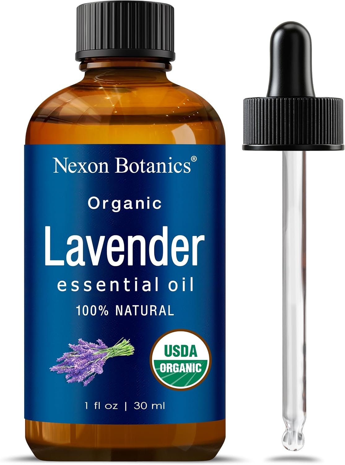 Organic Lavender Essential Oil 30 ml – 100% Natural & Hexane Free Formula | Essential Oil for Aromatherapy, Diffusers, DIY, Candle and Soap Making Scent – Nexon Botanics