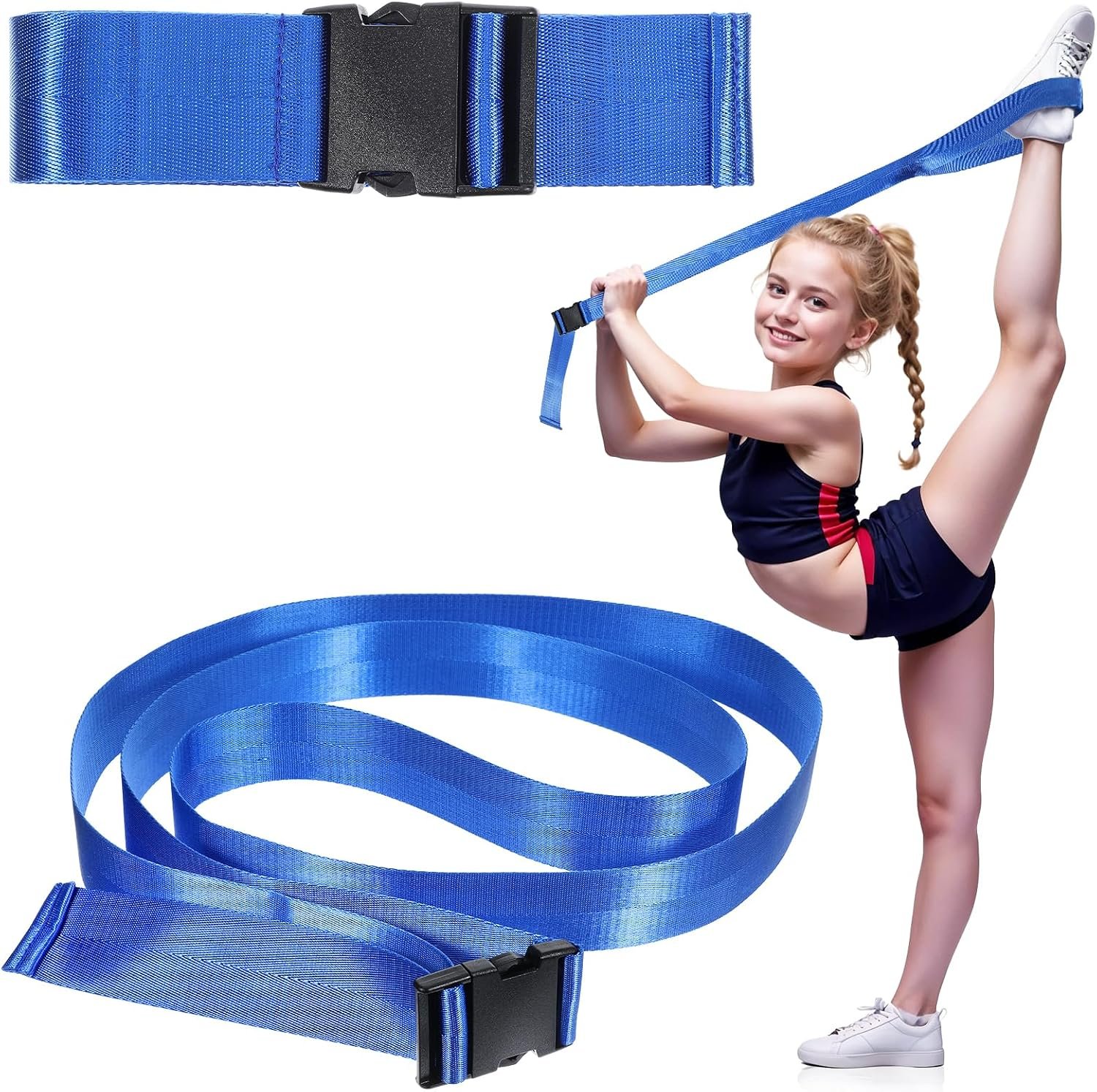 Physical Therapy Strap, Extremity Mobilization Belt, Manual Traction Strap, Adjustable Stretch Straps for Stretching Yoga Leg Shoulder Exercise