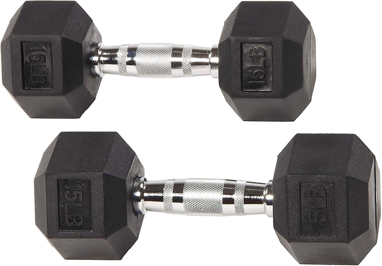 Fitvids Rubber Coated Hex Dumbbell Set with Storage Rack, 100/150/200/550 LB Hand Weight Set with Anti-Slip Grip for Home Gym