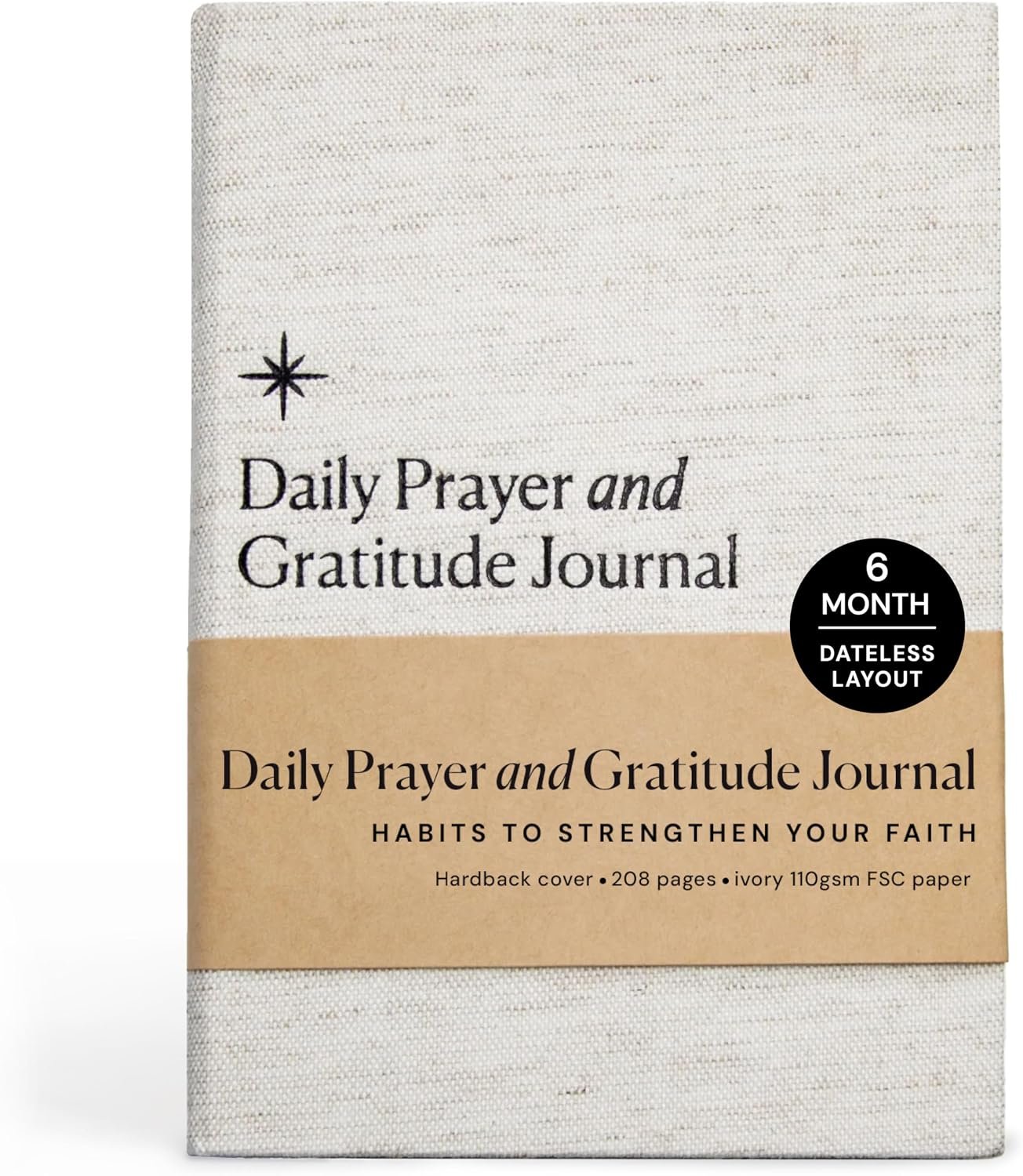 Christian Prayer Journal & Gratitude Journal – Guided Daily Devotional with Bible Verses, Prayer Prompts & Reflection – Faith Journal for Women & Men