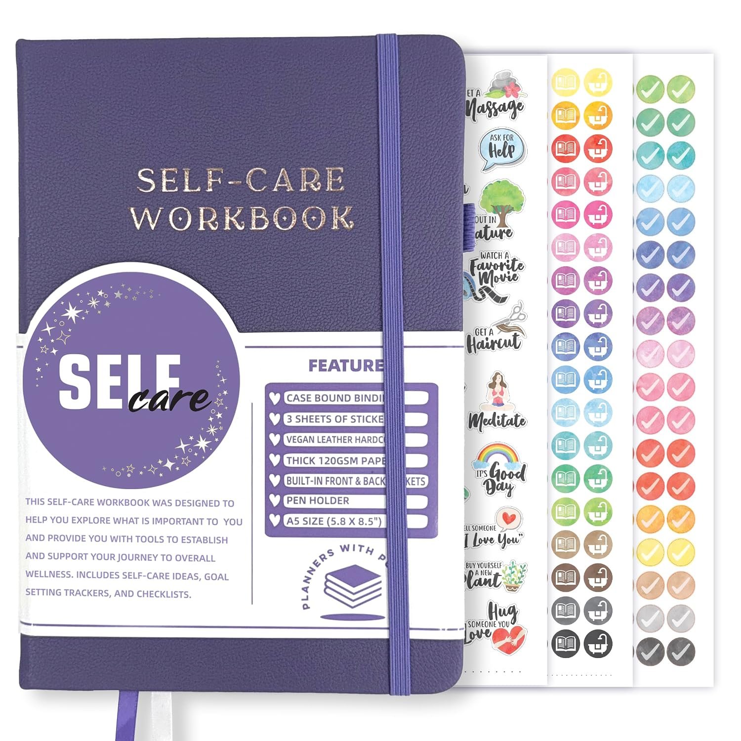 Planners with Purpose Self Care Journal for Women, Daily Wellness Planner | Self Love Workbook, Self Reflection Journal, For Mental Health, Therapy, and Gratitude, Self Help, Manifestation, Happiness
