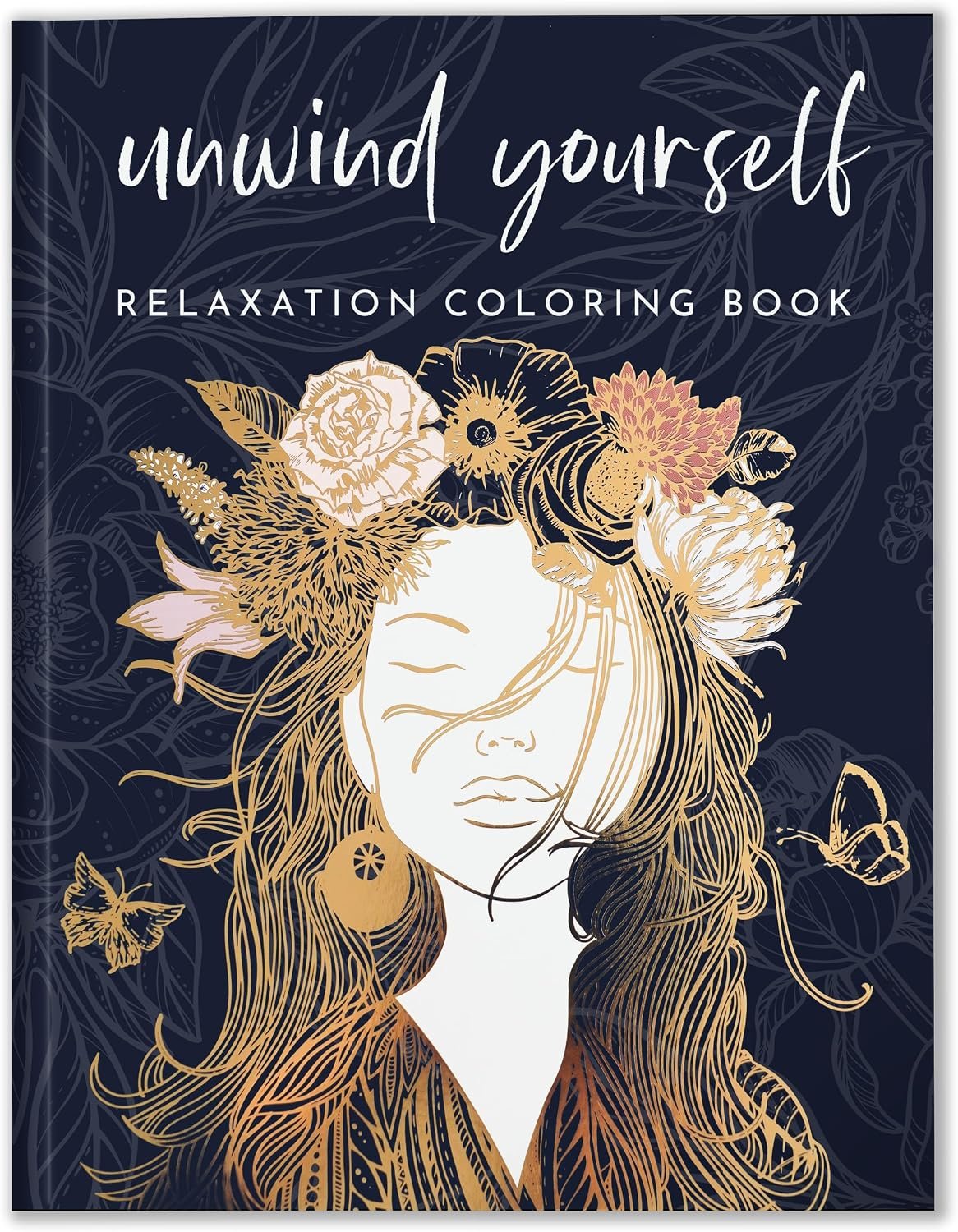 Adult Coloring Book for Women, Relaxation & Stress Relief Self-Care Prompts | Adult Coloring Book for Anxiety Relief & Mindfulness, Unwind & Calm, Thoughtful Gift for Best Friend, 140gsm Perforated Pages